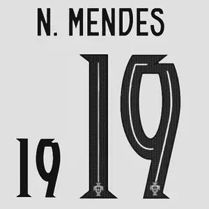 Personalización 2ª Equipación Portugal MENDES #19 2025/26 image-0