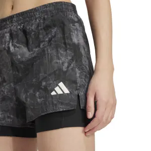 Calções 2-em-1 para mulheres adidas Own the Run Spray Dye image-5