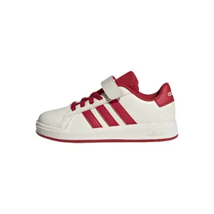 Białe buty na rzepy dla dzieci adidas Grand Court 2.0 image-1