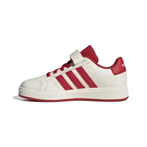 Białe buty na rzepy dla dzieci adidas Grand Court 2.0 image-3