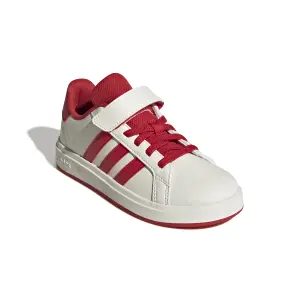 Białe buty na rzepy dla dzieci adidas Grand Court 2.0 image-4