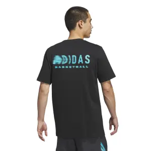 basketball T-shirt met opdruk adidas image-3