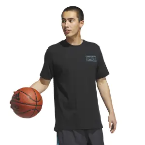 basketball T-shirt met opdruk adidas image-2