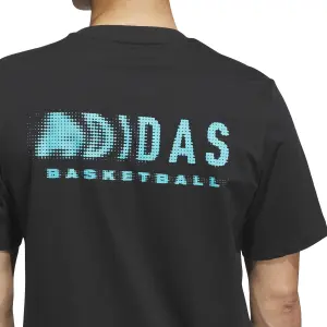 basketball T-shirt met opdruk adidas image-4