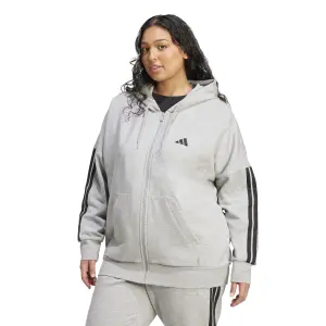 Felpa con cappuccio da donna adidas Essentials 3 Stripes image-1
