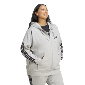 Felpa con cappuccio da donna adidas Essentials 3 Stripes image-2