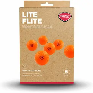 Bolas de golfe em espuma Masters Lite Flite (x6) image-0