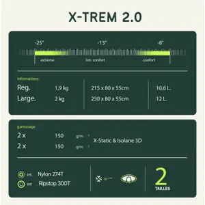 Sac de couchage Wilsa Outdoor X-TREM 2.0 Large image-4