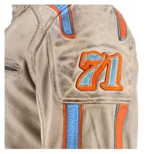 Motorcycle leather jacket Helstons Club image-5