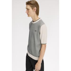 T-shirt en maille gaufrée Tonic Fred Perry image-4