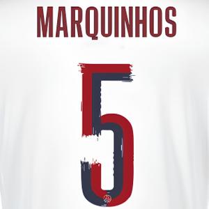 PSG away shirt printing Ligue des Champions MARQUINHOS #5 2025/26