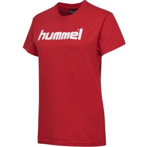 203518-3062-t-shirt-femme-hummel-cotton-logo-rouge