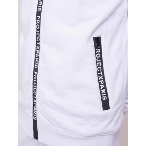 Sweat com capuz básico com zip e logo Project X Paris image-4