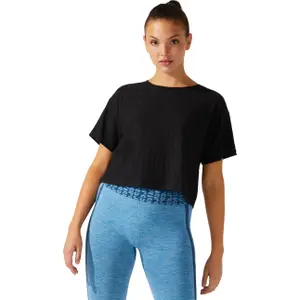 Crop top da donna Asics Logo Jacquard image-1