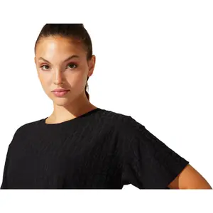 Crop top da donna Asics Logo Jacquard image-4