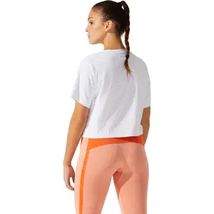 Camiseta de tirantes para mujer Asics Cropped Logo Jacquard image-2