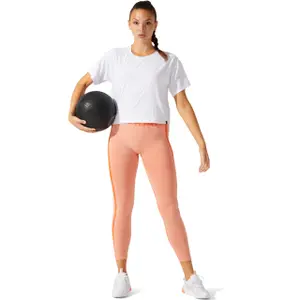 Camiseta de tirantes para mujer Asics Cropped Logo Jacquard image-1