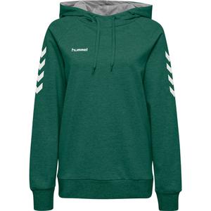 203510-6140-felpa-donna-con-cappuccio-hummel-hmlgo-cotton-verde-abete