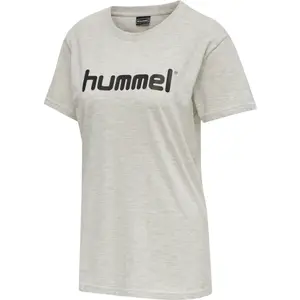 Camiseta de mujer logo de algodón Hummel GO image-1