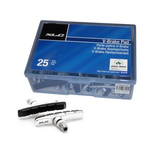 2039600400-box-of-25-pairs-of-brake-pads-xlc-bs-v02-cartridge-vbrake-blue-black-white-72-mm