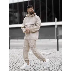 Joggingbroek van nepleer met doorgestikte inzetstukken Project X Paris image-4