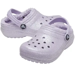Crocs enfant classic glitter lined clog image-0