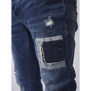 Skinny-Jeans mit Patchwork-Passe Project X Paris image-4