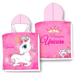 Unicorn children's cotton poncho towel 20Th Century Fox image-0