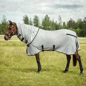 Manta equitación antimoscas con cuello Back on Track buzter image-2