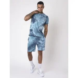 Tie &amp; Dye T-shirt met basislogoborduursel op de borst Project X Paris image-1