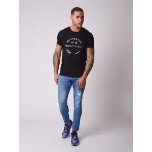 T-shirt met iriserend logo-reliëf Project X Paris image-1