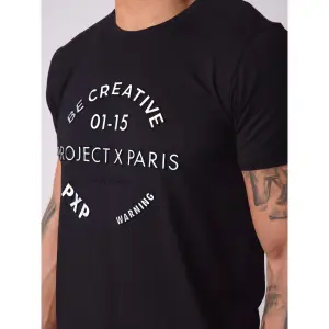 T-shirt met iriserend logo-reliëf Project X Paris image-4