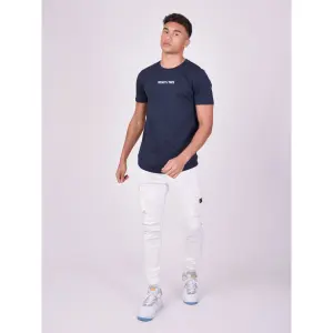 Basic T-shirt met geborduurd logo Project X Paris image-1