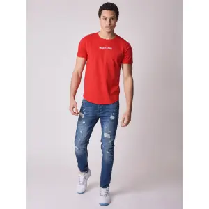 Basic T-shirt met geborduurd logo Project X Paris image-1