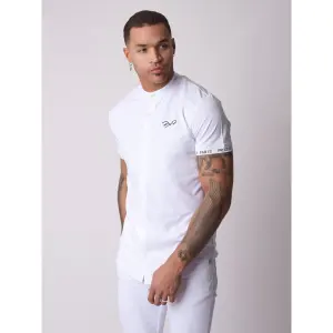 Basic short-sleeved shirt with mao collar Project X Paris image-2