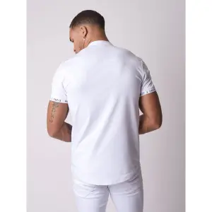 Basic short-sleeved shirt with mao collar Project X Paris image-4