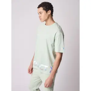 Locker sitzendes T-Shirt mit irisierendem Logo Project X Paris image-2