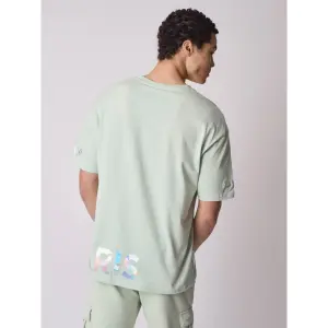 Locker sitzendes T-Shirt mit irisierendem Logo Project X Paris image-3