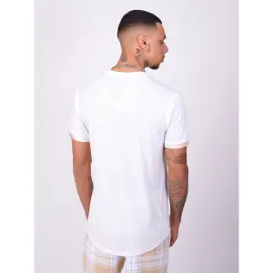 Dreifach besticktes kariertes Revers-T-Shirt Project X Paris image-3