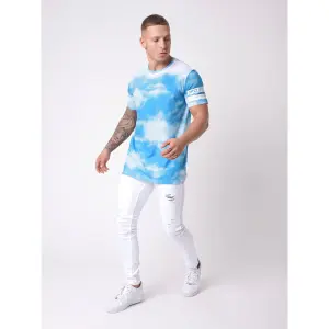 Abstracte wolkenprint t-shirt polka dots Project X Paris image-1