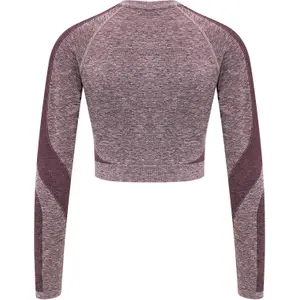Dames-T-shirt met lange mouwen Hummel hmlkady seamless image-2