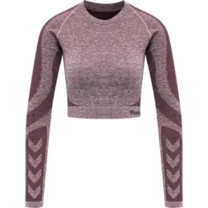 Dames-T-shirt met lange mouwen Hummel hmlkady seamless image-0