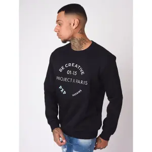 Sweatshirt mit schillerndem Logo-Relief Project X Paris image-2