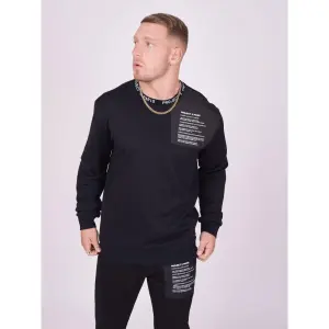 Rundhals-Sweatshirt mit Passe und Textnachricht Project X Paris image-2