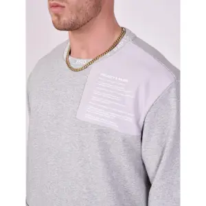 Sweater met ronde hals, juk en tekst Project X Paris image-4
