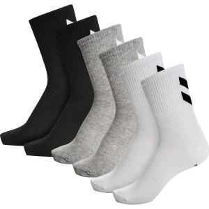 213254-9034-chaussettes-femme-hummel-hmlchevron-x6-blanc-noir-gris