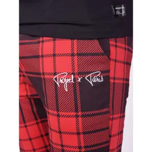 Calças de treino de xadrez bicolor Project X Paris image-4