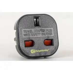 Adattatore Ridge Monkey Vault UK 3 Pin to EU 2 Pin Adaptor