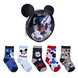 Conjunto de 5 meias para bebé menino Cerda Mickey image-0