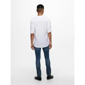 Mao collar shirt Only & Sons Onscaiden image-5